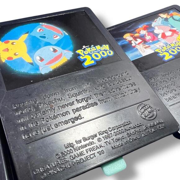 Vintage 2000 Pokémon 3D Cards Burger King Lot Mr. Mime Squirtle Movie 2000 Toys - Picture 7 of 8